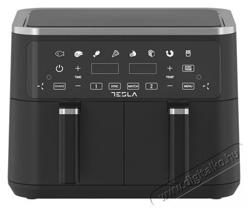 Tesla AF900BSD FORR&Oacute;LEVEGŐS S&Uuml;TŐ DUPLA 9 L Konyhai term&eacute;kek - Konyhai kisg&eacute;p (s&uuml;t&eacute;s / főz&eacute;s / hűt&eacute;s / &eacute;telk&eacute;sz&iacute;t&eacute;s) - L&eacute;gkever&eacute;ses főzőg&eacute;p / elektromos kukta / multifunkci&oacute;s s&uuml;tő - 509009