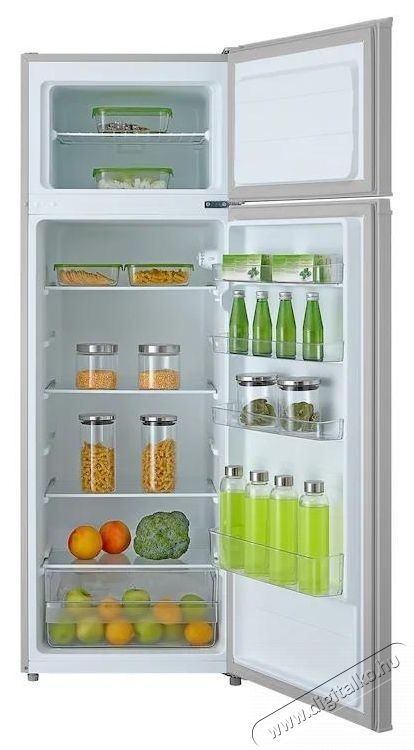 Tesla RD2400M, K&eacute;tajt&oacute;s hűtőszekr&eacute;ny, 235 l, E energiaoszt&aacute;ly, LED vil&aacute;g&iacute;t&aacute;s, M 159 cm, Ez&uuml;st Konyhai term&eacute;kek - Hűtő, fagyaszt&oacute; (szabadon&aacute;ll&oacute;) - Fel&uuml;lfagyaszt&oacute;s kombin&aacute;lt hűtő - 533810