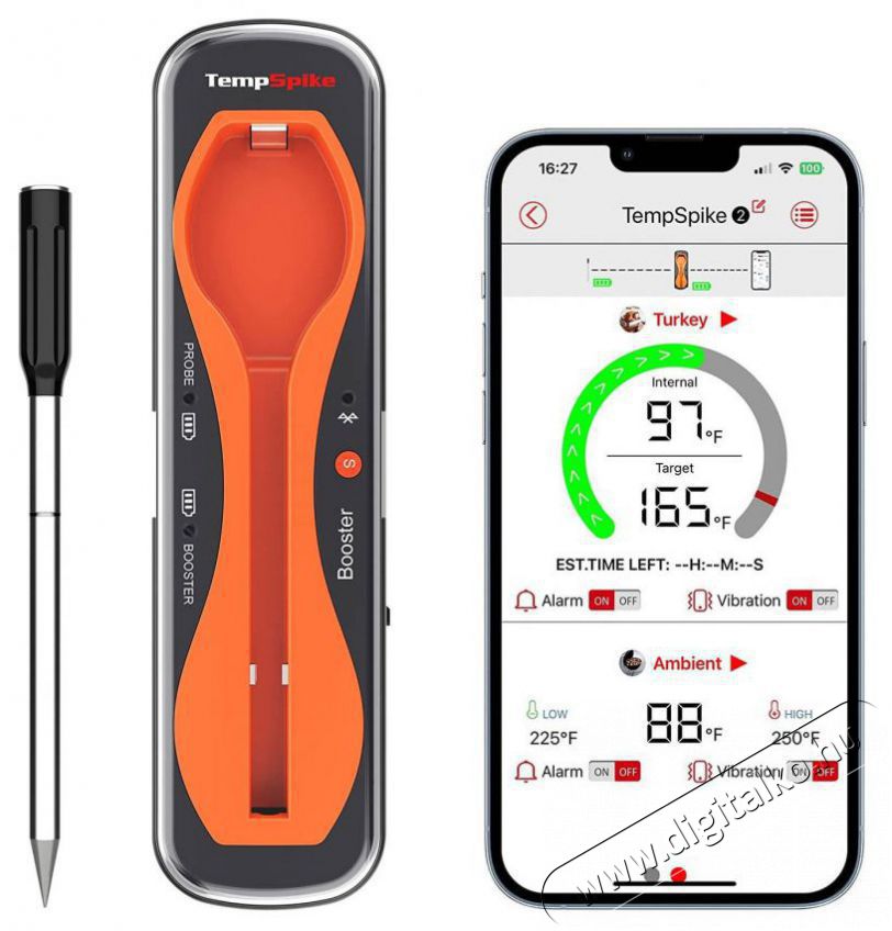 ThermoPro TempSpike TP960 H&aacute;ztart&aacute;s / Otthon / K&uuml;lt&eacute;r - Lak&aacute;sfelszerel&eacute;s - Hőm&eacute;rő / barom&eacute;ter - 504989