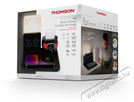 THOMSON CL800I &eacute;bresztő&oacute;ra &eacute;s telefont&ouml;ltő H&aacute;ztart&aacute;s / Otthon / K&uuml;lt&eacute;r - &Oacute;ra - &Eacute;bresztő&oacute;ra - 506996