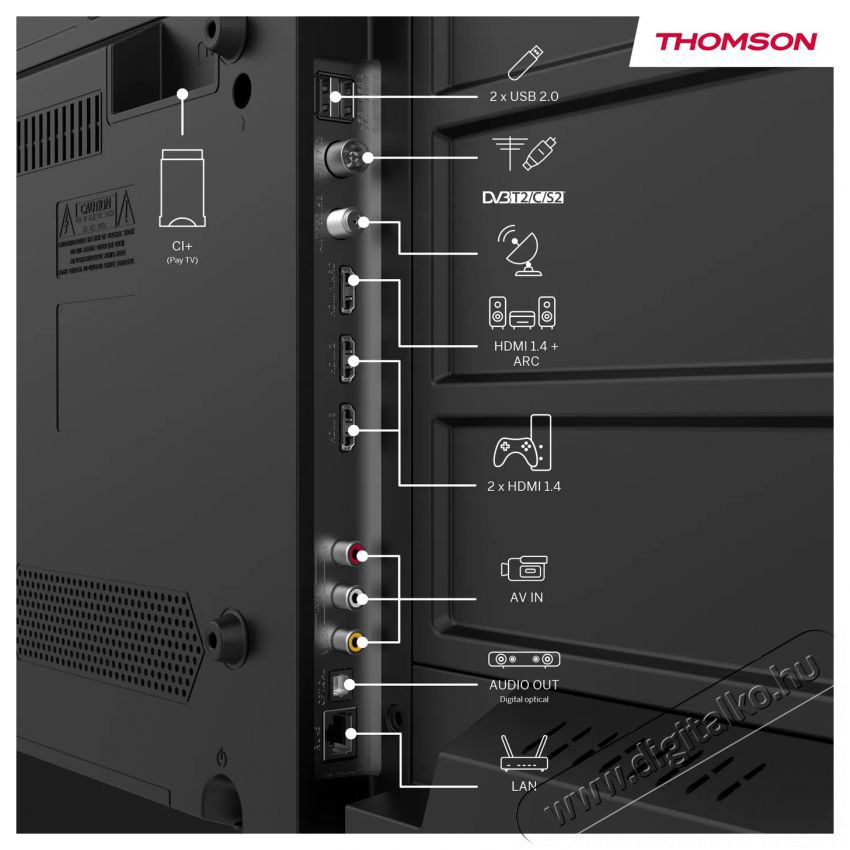 THOMSON 24  24HQG3S15C 12V Telev&iacute;zi&oacute;k - LED telev&iacute;zi&oacute; - 720p HD Ready felbont&aacute;s&uacute; - 530734