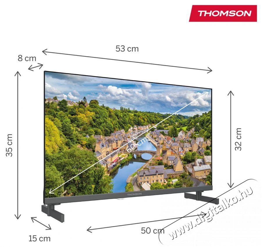 THOMSON 24  24HQG3S15C 12V Telev&iacute;zi&oacute;k - LED telev&iacute;zi&oacute; - 720p HD Ready felbont&aacute;s&uacute; - 530734