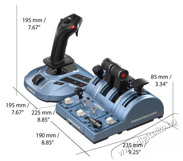 Thrustmaster TCA CAPTAIN PACK X AIRBUS edition joystick Iroda &eacute;s sz&aacute;m&iacute;t&aacute;stechnika - J&aacute;t&eacute;k konzol - Kieg&eacute;sz&iacute;tő - 456945