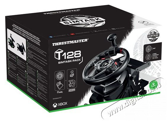 Thrustmaster 4460264 T128 Simtask Pack Xbox One/Series X/S/PC versenykorm&aacute;ny+Steering Kit r&ouml;gz&iacute;tőrendszer+ped&aacute;l csomag Iroda &eacute;s sz&aacute;m&iacute;t&aacute;stechnika - Sz&aacute;m&iacute;t&oacute;g&eacute;p tartoz&eacute;k - PC kontroller - 500220