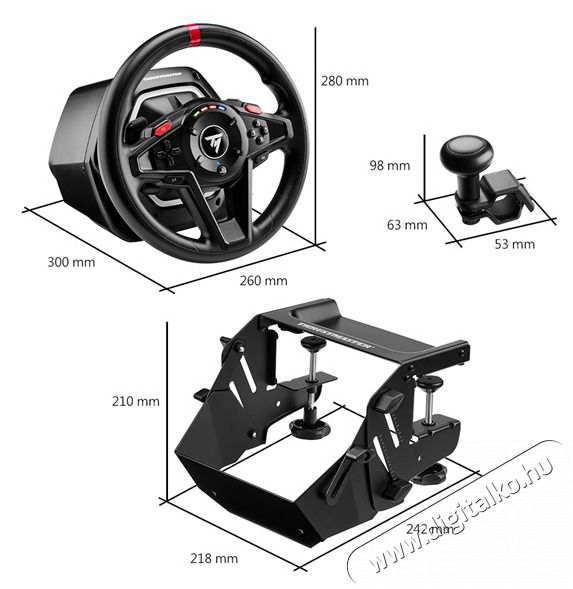 Thrustmaster 4160648 PS4/PS5/PC T128-P TYPE C (PLUG EU) SimTask versenykorm&aacute;ny + ped&aacute;l + r&ouml;gz&iacute;tőrendszer Iroda &eacute;s sz&aacute;m&iacute;t&aacute;stechnika - J&aacute;t&eacute;k konzol - Kieg&eacute;sz&iacute;tő - 506215