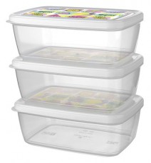 Titiz IRIS ARIA t&aacute;rol&oacute;doboz szett 3 darabos, 3x850ml AP-9257 H&aacute;ztart&aacute;s / Otthon / K&uuml;lt&eacute;r - Lak&aacute;sfelszerel&eacute;s - T&aacute;rol&oacute; - 514746