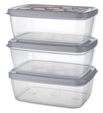 Titiz IRIS ARIA t&aacute;rol&oacute;doboz szett 3 darabos, 3x850ml AP-9257 H&aacute;ztart&aacute;s / Otthon / K&uuml;lt&eacute;r - Lak&aacute;sfelszerel&eacute;s - T&aacute;rol&oacute; - 514746