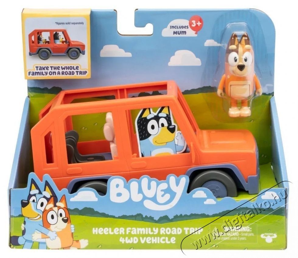 TM Toys Bluey 4x4 j&aacute;rmű H&aacute;ztart&aacute;s / Otthon / K&uuml;lt&eacute;r - J&aacute;t&eacute;k / Sport - J&aacute;t&eacute;kfigura - 532329