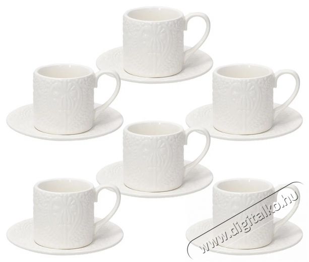 Tognana COPENAGHEN k&aacute;v&eacute;scs&eacute;szek&eacute;szlet cs&eacute;szealjjal, 6 db, 70 ml Konyhai term&eacute;kek - K&aacute;v&eacute;főző / k&aacute;v&eacute;&ouml;rlő / kieg&eacute;sz&iacute;tő - K&aacute;v&eacute;s poh&aacute;r / cs&eacute;sze - 503841