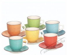 Tognana LOUISE ART&PEPPER k&aacute;v&eacute;scs&eacute;szek&eacute;szlet cs&eacute;szealjjal, 6 db, 250 ml Konyhai term&eacute;kek - K&aacute;v&eacute;főző / k&aacute;v&eacute;&ouml;rlő / kieg&eacute;sz&iacute;tő - K&aacute;v&eacute;s poh&aacute;r / cs&eacute;sze - 503814