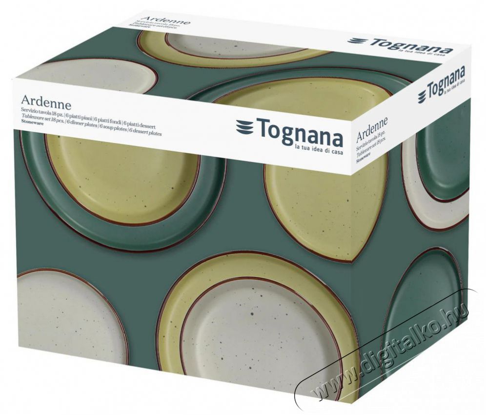 Tognana Urban Ardenne 18 db Konyhai term&eacute;kek - &Eacute;tk&eacute;szlet - T&aacute;ny&eacute;r k&eacute;szlet - 505012
