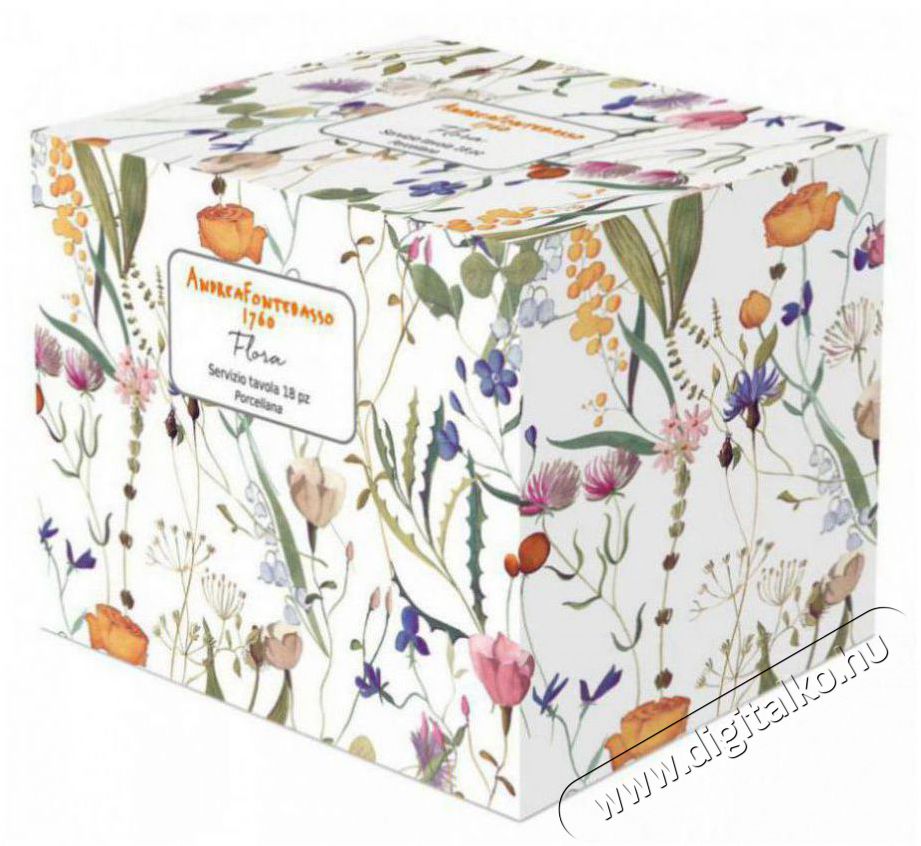 Tognana ATOLLO FLORA by Andrea Fontebasso, 18 db Konyhai term&eacute;kek - &Eacute;tk&eacute;szlet - T&aacute;ny&eacute;r k&eacute;szlet - 504996