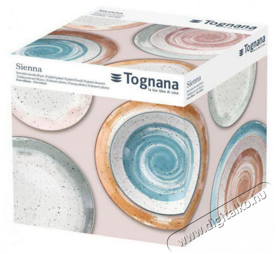 Tognana MADISON SIENNA - 18db Konyhai term&eacute;kek - &Eacute;tk&eacute;szlet - T&aacute;ny&eacute;r k&eacute;szlet - 504992