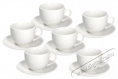 Tognana GOLF te&aacute;scs&eacute;szek&eacute;szlet cs&eacute;szealjjal, 6 db, 270 ml Konyhai term&eacute;kek - K&aacute;v&eacute;főző / k&aacute;v&eacute;&ouml;rlő / kieg&eacute;sz&iacute;tő - K&aacute;v&eacute;s poh&aacute;r / cs&eacute;sze - 503830