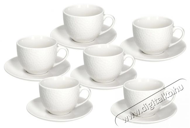 Tognana GOLF te&aacute;scs&eacute;szek&eacute;szlet cs&eacute;szealjjal, 6 db, 270 ml Konyhai term&eacute;kek - K&aacute;v&eacute;főző / k&aacute;v&eacute;&ouml;rlő / kieg&eacute;sz&iacute;tő - K&aacute;v&eacute;s poh&aacute;r / cs&eacute;sze - 503830