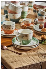 Tognana IRIS SIENNA k&aacute;v&eacute;scs&eacute;szek&eacute;szlet cs&eacute;szealjakkal, 6 db, 80 ml Konyhai term&eacute;kek - K&aacute;v&eacute;főző / k&aacute;v&eacute;&ouml;rlő / kieg&eacute;sz&iacute;tő - K&aacute;v&eacute;s poh&aacute;r / cs&eacute;sze - 503831