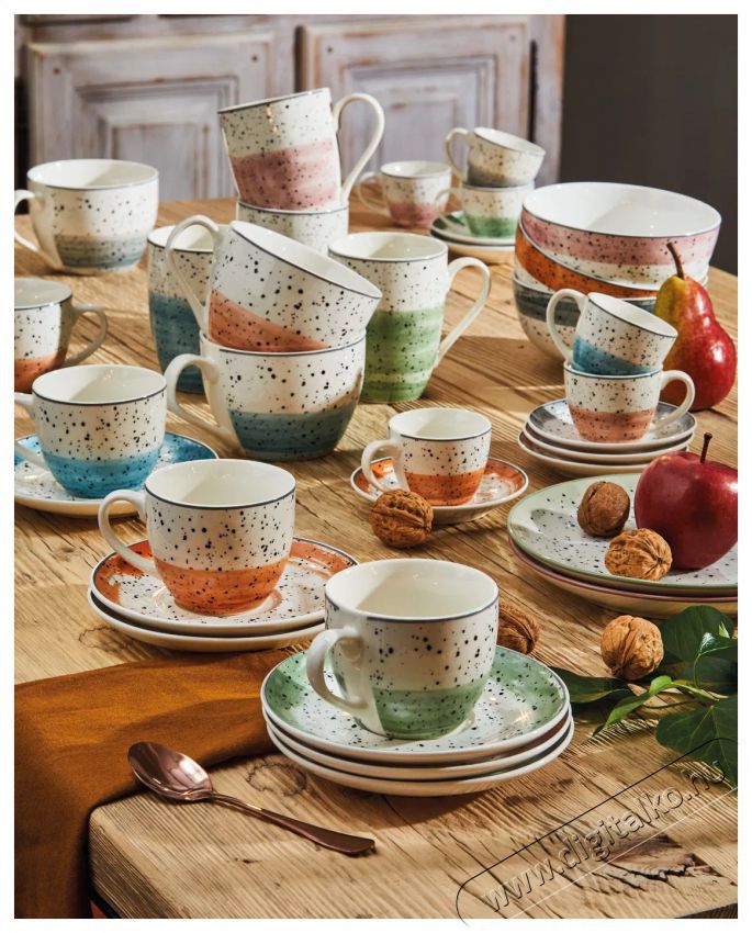 Tognana IRIS SIENNA k&aacute;v&eacute;scs&eacute;szek&eacute;szlet cs&eacute;szealjakkal, 6 db, 80 ml Konyhai term&eacute;kek - K&aacute;v&eacute;főző / k&aacute;v&eacute;&ouml;rlő / kieg&eacute;sz&iacute;tő - K&aacute;v&eacute;s poh&aacute;r / cs&eacute;sze - 503831
