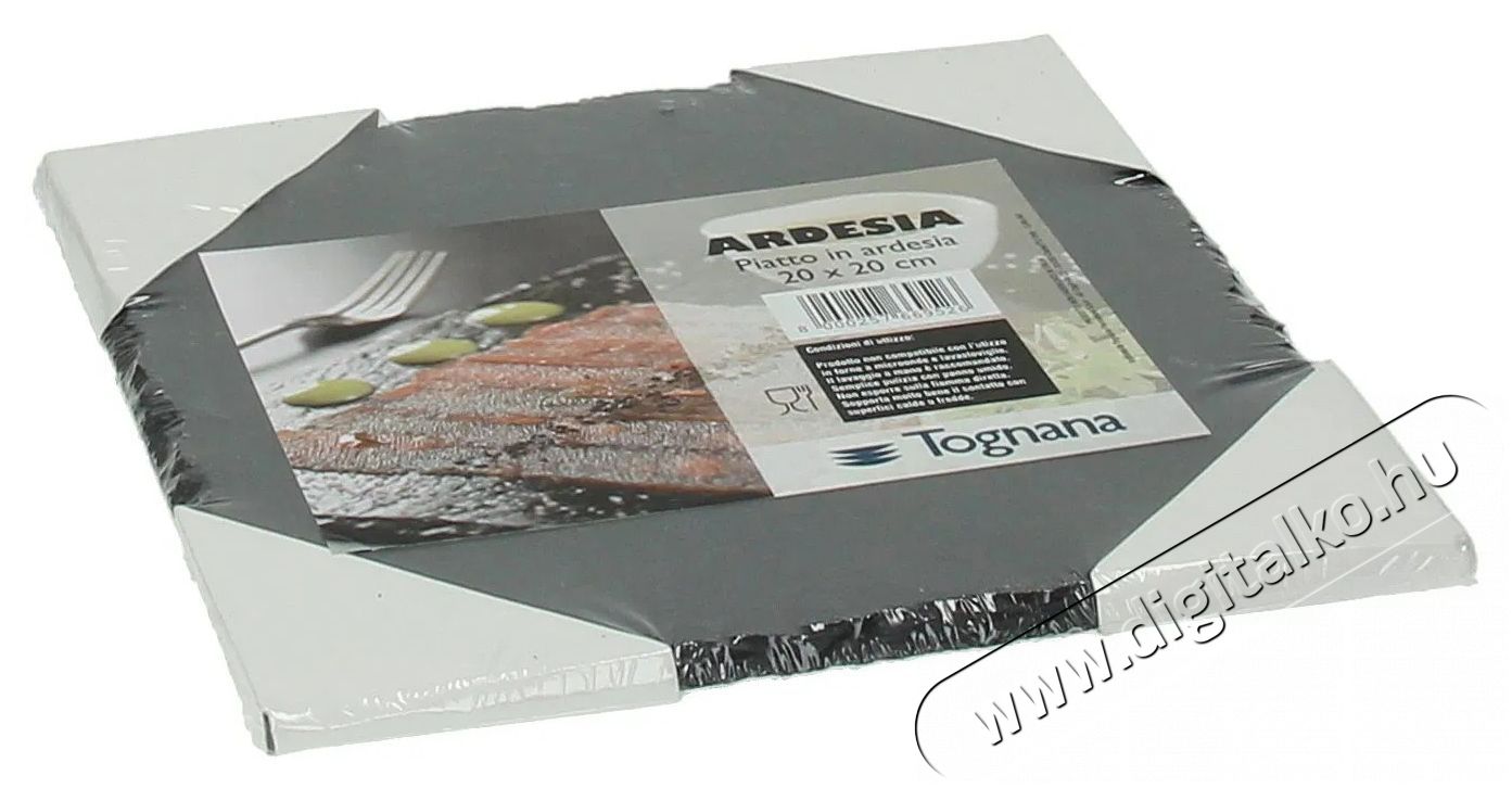 Tognana SLATE OLLY ARDESIA N&eacute;gyzet alak&uacute; pala t&aacute;lal&oacute;lap 20X20 cm Konyhai term&eacute;kek - Egy&eacute;b / Konyhai kieg&eacute;sz&iacute;tő - 503836