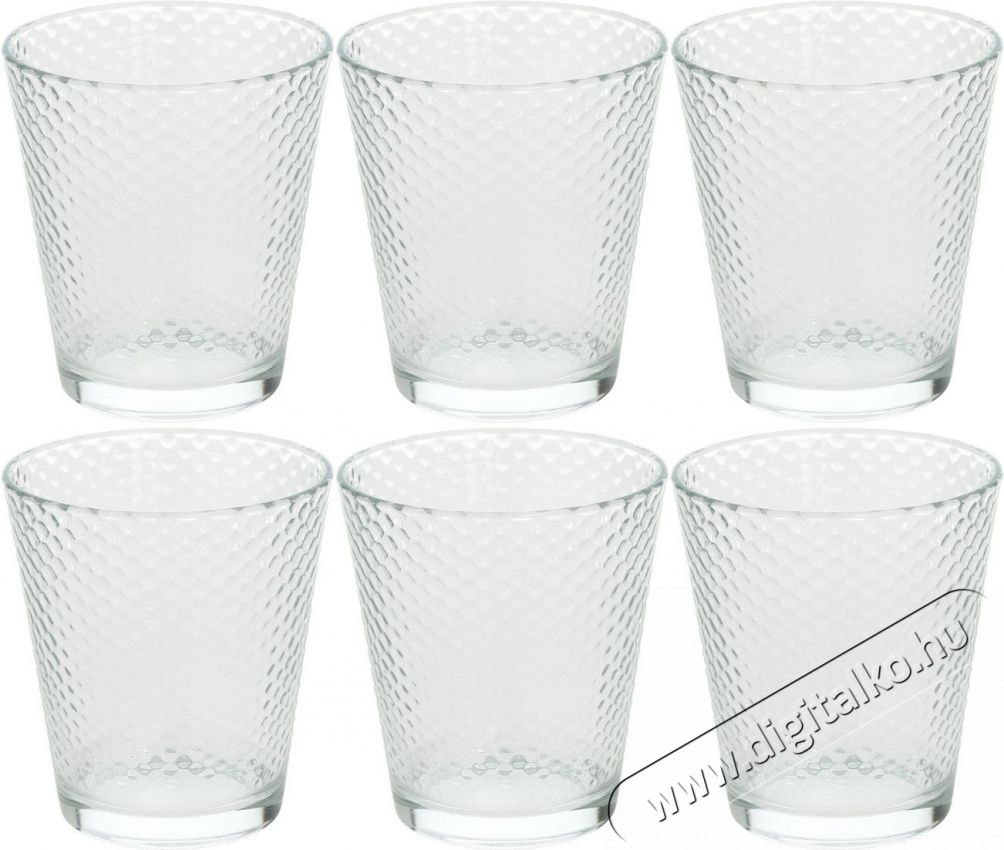 Tognana 6 db poh&aacute;r k&eacute;szletet 340 ml GOLF TRASPARENTE Konyhai term&eacute;kek - Konyhai eszk&ouml;z - K&eacute;szlet / szett - 526470