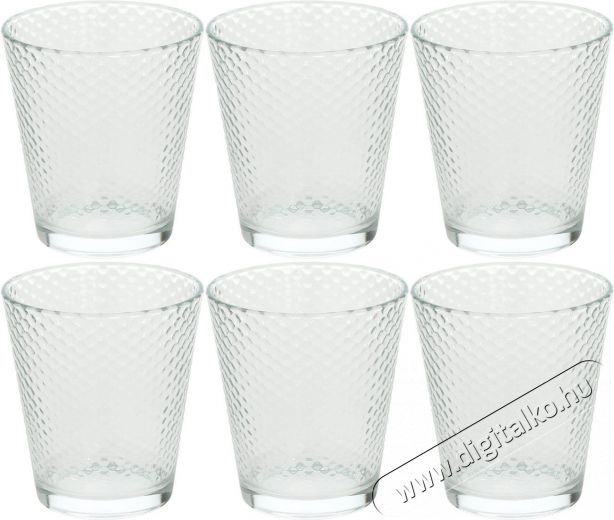 Tognana 6 db poh&aacute;r k&eacute;szletet 340 ml GOLF TRASPARENTE Konyhai term&eacute;kek - Konyhai eszk&ouml;z - K&eacute;szlet / szett - 526470