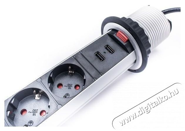 Too PPS-304-3S IP20, 3x 2P+F, 2x USB-A, sz&aacute;lcsiszolt asztalba s&uuml;llyeszthető eloszt&oacute; H&aacute;ztart&aacute;s / Otthon / K&uuml;lt&eacute;r - Vil&aacute;g&iacute;t&aacute;s / elektromoss&aacute;g - H&aacute;l&oacute;zati eloszt&oacute; / hosszabb&iacute;t&oacute; / adapter - 386972