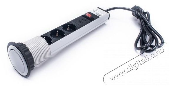 Too PPS-304-3S IP20, 3x 2P+F, 2x USB-A, sz&aacute;lcsiszolt asztalba s&uuml;llyeszthető eloszt&oacute; H&aacute;ztart&aacute;s / Otthon / K&uuml;lt&eacute;r - Vil&aacute;g&iacute;t&aacute;s / elektromoss&aacute;g - H&aacute;l&oacute;zati eloszt&oacute; / hosszabb&iacute;t&oacute; / adapter - 386972