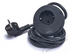 Too GPS-201-1B IP20, 1x 2P+F, USB-A, fekete asztalba s&uuml;llyeszthető eloszt&oacute; - Iroda &eacute;s sz&aacute;m&iacute;t&aacute;stechnika - Egy&eacute;b sz&aacute;m&iacute;t&aacute;stechnikai term&eacute;k - 387915