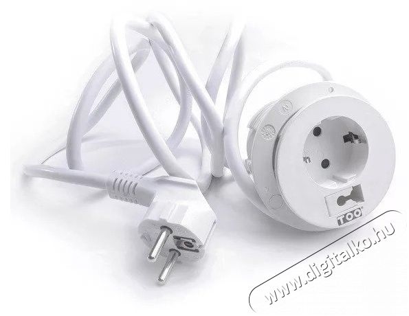 Too GPS-202-1W IP20, 1x 2P+F, k&aacute;belkivezet&eacute;ssel, feh&eacute;r asztalba s&uuml;llyeszthető eloszt&oacute; Iroda &eacute;s sz&aacute;m&iacute;t&aacute;stechnika - Egy&eacute;b sz&aacute;m&iacute;t&aacute;stechnikai term&eacute;k - 387916