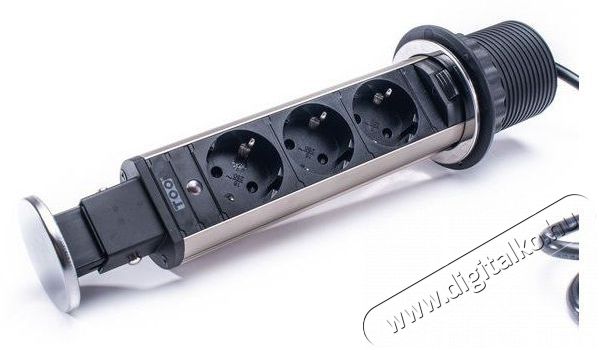 Too PPS-301-3C IP20, 3x 2P+F, kr&oacute;m asztalba s&uuml;llyeszthető eloszt&oacute; H&aacute;ztart&aacute;s / Otthon / K&uuml;lt&eacute;r - Vil&aacute;g&iacute;t&aacute;s / elektromoss&aacute;g - H&aacute;l&oacute;zati eloszt&oacute; / hosszabb&iacute;t&oacute; / adapter - 387966