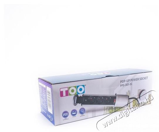 Too PPS-301-3C IP20, 3x 2P+F, kr&oacute;m asztalba s&uuml;llyeszthető eloszt&oacute; H&aacute;ztart&aacute;s / Otthon / K&uuml;lt&eacute;r - Vil&aacute;g&iacute;t&aacute;s / elektromoss&aacute;g - H&aacute;l&oacute;zati eloszt&oacute; / hosszabb&iacute;t&oacute; / adapter - 387966