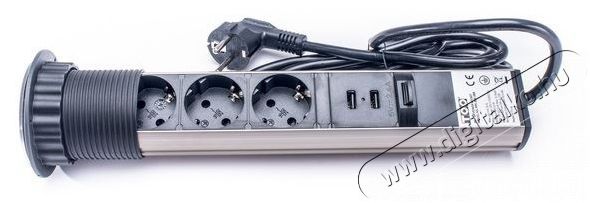 Too PPS-306-3BR IP20, 3x 2P+F, 2x USB-A, sz&aacute;lcsiszolt asztalba s&uuml;llyeszthető eloszt&oacute; Iroda &eacute;s sz&aacute;m&iacute;t&aacute;stechnika - Egy&eacute;b sz&aacute;m&iacute;t&aacute;stechnikai term&eacute;k - 387967