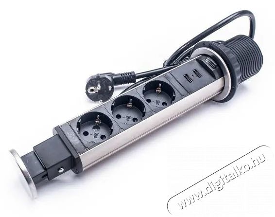 Too PPS-306-3BR IP20, 3x 2P+F, 2x USB-A, sz&aacute;lcsiszolt asztalba s&uuml;llyeszthető eloszt&oacute; Iroda &eacute;s sz&aacute;m&iacute;t&aacute;stechnika - Egy&eacute;b sz&aacute;m&iacute;t&aacute;stechnikai term&eacute;k - 387967