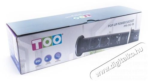 Too PPS-312-3B IP20 3x 2P+F, 2x USB-A, motorikus, fekete asztalba s&uuml;llyeszthető eloszt&oacute; Iroda &eacute;s sz&aacute;m&iacute;t&aacute;stechnika - Egy&eacute;b sz&aacute;m&iacute;t&aacute;stechnikai term&eacute;k - 387834