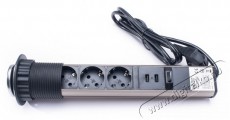 Too PPS-305-3C IP20, 3x 2P+F, 2x USB-A, kr&oacute;m asztalba s&uuml;llyeszthető eloszt&oacute; - Iroda &eacute;s sz&aacute;m&iacute;t&aacute;stechnika - Egy&eacute;b sz&aacute;m&iacute;t&aacute;stechnikai term&eacute;k - 387832