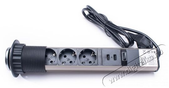 Too PPS-305-3C IP20, 3x 2P+F, 2x USB-A, kr&oacute;m asztalba s&uuml;llyeszthető eloszt&oacute; Iroda &eacute;s sz&aacute;m&iacute;t&aacute;stechnika - Egy&eacute;b sz&aacute;m&iacute;t&aacute;stechnikai term&eacute;k - 387832