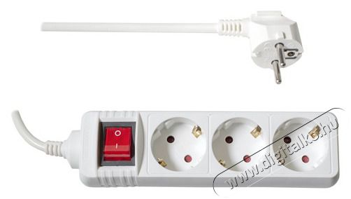 Too PSW-315S 3 aljzat 1.5 m&eacute;ter 3x1.0mm2 feh&eacute;r kapcsol&oacute;s eloszt&oacute; H&aacute;ztart&aacute;s / Otthon / K&uuml;lt&eacute;r - Vil&aacute;g&iacute;t&aacute;s / elektromoss&aacute;g - H&aacute;l&oacute;zati eloszt&oacute; / hosszabb&iacute;t&oacute; / adapter - 403852