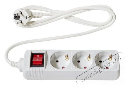 Too PSW-315S 3 aljzat 1.5 m&eacute;ter 3x1.0mm2 feh&eacute;r kapcsol&oacute;s eloszt&oacute; H&aacute;ztart&aacute;s / Otthon / K&uuml;lt&eacute;r - Vil&aacute;g&iacute;t&aacute;s / elektromoss&aacute;g - H&aacute;l&oacute;zati eloszt&oacute; / hosszabb&iacute;t&oacute; / adapter - 403852