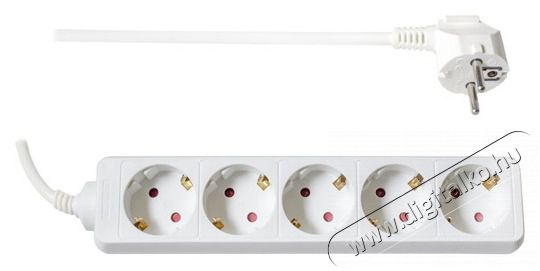 Too PSW-515 5 aljzat 1.5 m&eacute;ter 3x1.0mm2 feh&eacute;r eloszt&oacute; H&aacute;ztart&aacute;s / Otthon / K&uuml;lt&eacute;r - Vil&aacute;g&iacute;t&aacute;s / elektromoss&aacute;g - H&aacute;l&oacute;zati eloszt&oacute; / hosszabb&iacute;t&oacute; / adapter - 404094