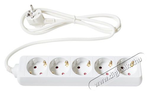 Too PSW-515 5 aljzat 1.5 m&eacute;ter 3x1.0mm2 feh&eacute;r eloszt&oacute; H&aacute;ztart&aacute;s / Otthon / K&uuml;lt&eacute;r - Vil&aacute;g&iacute;t&aacute;s / elektromoss&aacute;g - H&aacute;l&oacute;zati eloszt&oacute; / hosszabb&iacute;t&oacute; / adapter - 404094