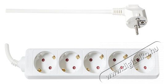 Too PSW-530 5 aljzat 3 m&eacute;ter 3x1.5mm2 feh&eacute;r eloszt&oacute; H&aacute;ztart&aacute;s / Otthon / K&uuml;lt&eacute;r - Vil&aacute;g&iacute;t&aacute;s / elektromoss&aacute;g - H&aacute;l&oacute;zati eloszt&oacute; / hosszabb&iacute;t&oacute; / adapter - 404096