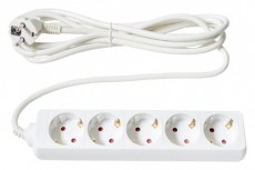 Too PSW-530 5 aljzat 3 m&eacute;ter 3x1.5mm2 feh&eacute;r eloszt&oacute; H&aacute;ztart&aacute;s / Otthon / K&uuml;lt&eacute;r - Vil&aacute;g&iacute;t&aacute;s / elektromoss&aacute;g - H&aacute;l&oacute;zati eloszt&oacute; / hosszabb&iacute;t&oacute; / adapter - 404096