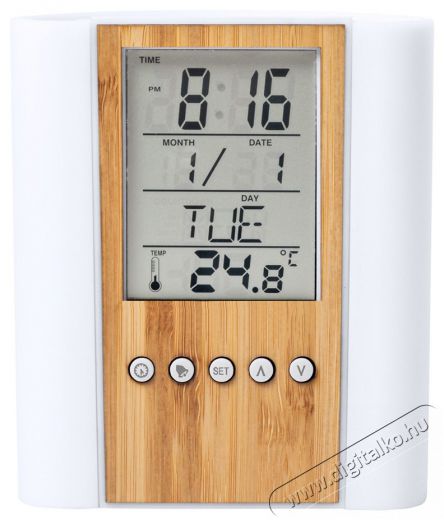 Too PHC-300-LB bambusz digit&aacute;lis &oacute;ra &iacute;r&oacute;szertart&oacute;val H&aacute;ztart&aacute;s / Otthon / K&uuml;lt&eacute;r - &Oacute;ra - Egy&eacute;b &oacute;ra - 492376
