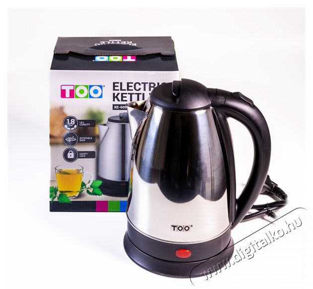 Too KE-600 1,8L-es ez&uuml;st v&iacute;zforral&oacute; Konyhai term&eacute;kek - V&iacute;zforral&oacute; / teafőző - 502147
