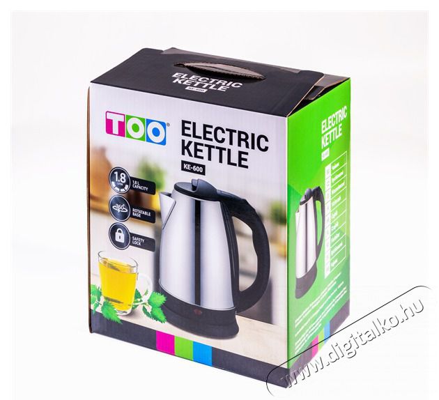 Too KE-600 1,8L-es ez&uuml;st v&iacute;zforral&oacute; Konyhai term&eacute;kek - V&iacute;zforral&oacute; / teafőző - 502147