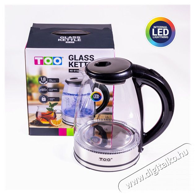 Too KE-810 1,8L-es ez&uuml;st &uuml;veg v&iacute;zforral&oacute; Konyhai term&eacute;kek - V&iacute;zforral&oacute; / teafőző - 502152