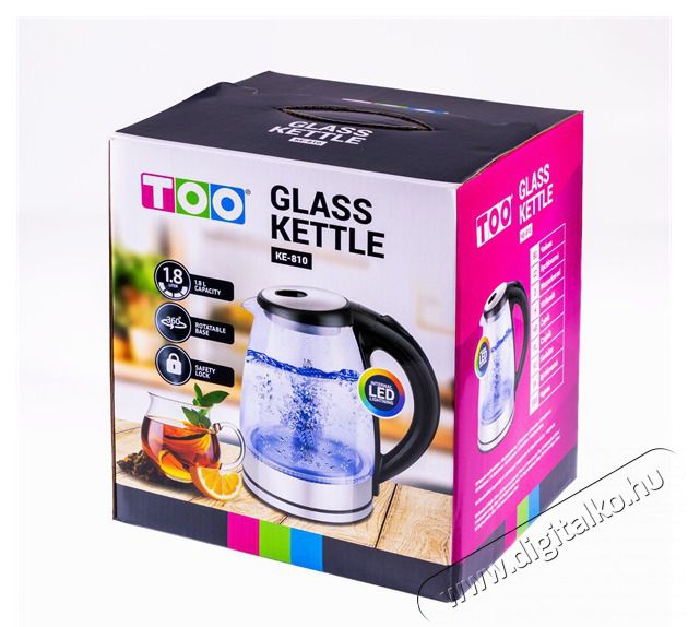 Too KE-810 1,8L-es ez&uuml;st &uuml;veg v&iacute;zforral&oacute; Konyhai term&eacute;kek - V&iacute;zforral&oacute; / teafőző - 502152