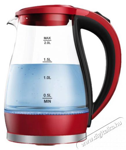 Too KE-820 1,7L-es piros pr&eacute;mium &uuml;veg v&iacute;zforral&oacute; Konyhai term&eacute;kek - V&iacute;zforral&oacute; / teafőző - 502153