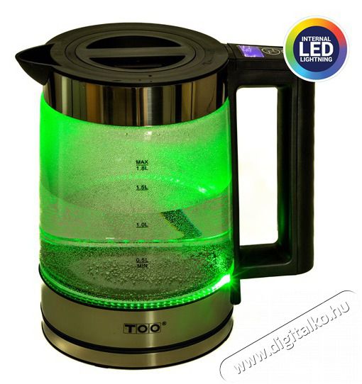 Too KE-830 1,8 L-es LED-es pr&eacute;mium &uuml;veg v&iacute;zforral&oacute; Konyhai term&eacute;kek - V&iacute;zforral&oacute; / teafőző - 502154