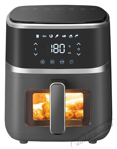 Too AF-150B-1400 W fekete 5 L forr&oacute;levegős s&uuml;tő (air fryer/airfryer) digit&aacute;lis vez&eacute;rl&eacute;ssel, betekintő ablakkal Konyhai term&eacute;kek - Konyhai kisg&eacute;p (s&uuml;t&eacute;s / főz&eacute;s / hűt&eacute;s / &eacute;telk&eacute;sz&iacute;t&eacute;s) - L&eacute;gkever&eacute;ses főzőg&eacute;p / elektromos kukta / multifunkci&oacute;s s&uuml;tő - 503115
