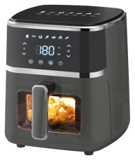 Too AF-150B-1400 W fekete 5 L forr&oacute;levegős s&uuml;tő (air fryer/airfryer) digit&aacute;lis vez&eacute;rl&eacute;ssel, betekintő ablakkal Konyhai term&eacute;kek - Konyhai kisg&eacute;p (s&uuml;t&eacute;s / főz&eacute;s / hűt&eacute;s / &eacute;telk&eacute;sz&iacute;t&eacute;s) - L&eacute;gkever&eacute;ses főzőg&eacute;p / elektromos kukta / multifunkci&oacute;s s&uuml;tő - 503115